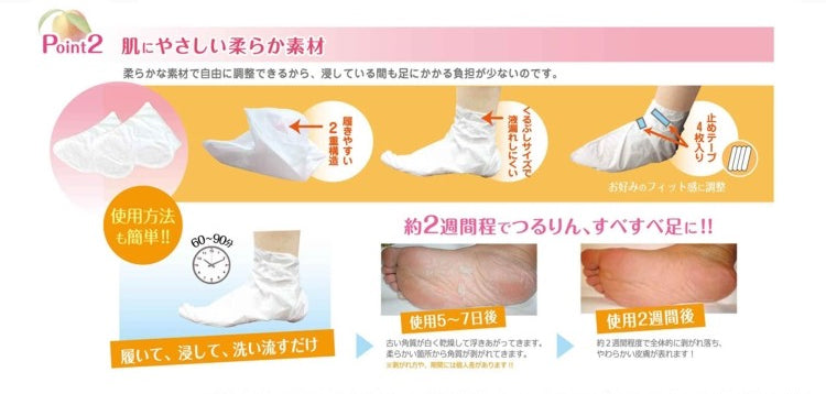 Lucky Trendy Kaushitsu Foot Peeling Mask Beauty Lucky Trendy
