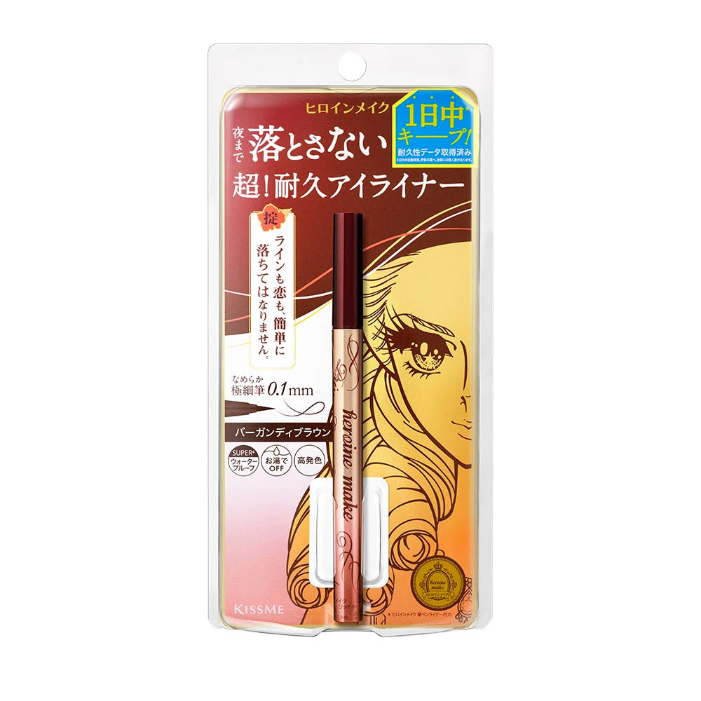 Kiss Me Heroine Make Prime Liquid Eyeliner Rich Keep 02 Black Brown Beauty Isehan