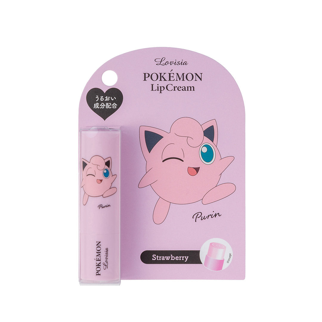 Lovisia Pokemon Lip Cream Purin Strawberry Lipstick Lovisia