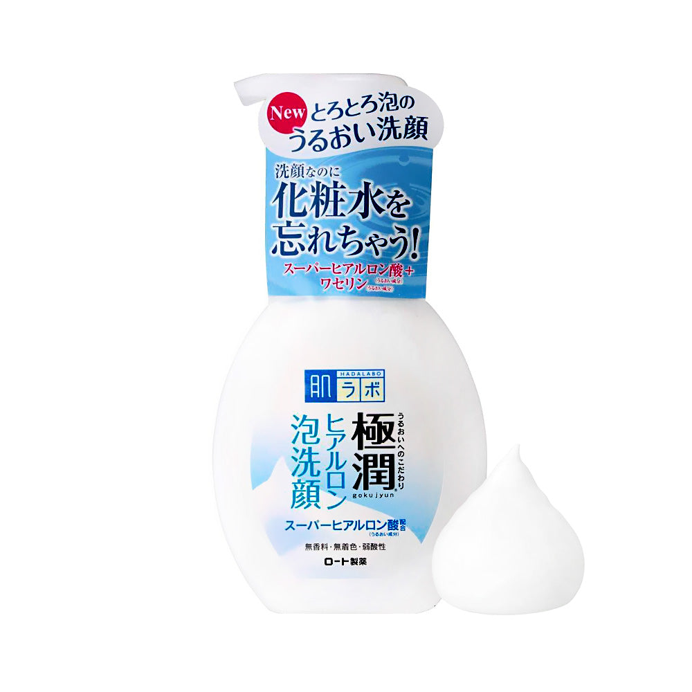 Rohto Hada Labo Gokujyun Hyaluronic Foaming Facial Wash Beauty Rohto   